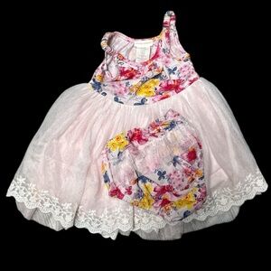 Rachel Ashwell floral & lace dress 12 mths